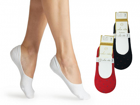 Следки женские цветные CALZE VITA